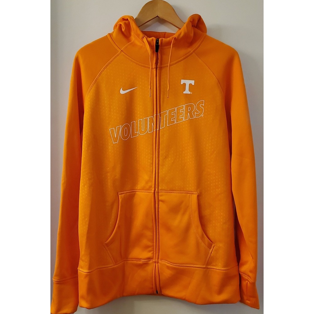 Nike Tennessee Volunteers Hoodie Sweatshirt Full Zip XL Therma-Fit Orange&White - Picture 1 of 12